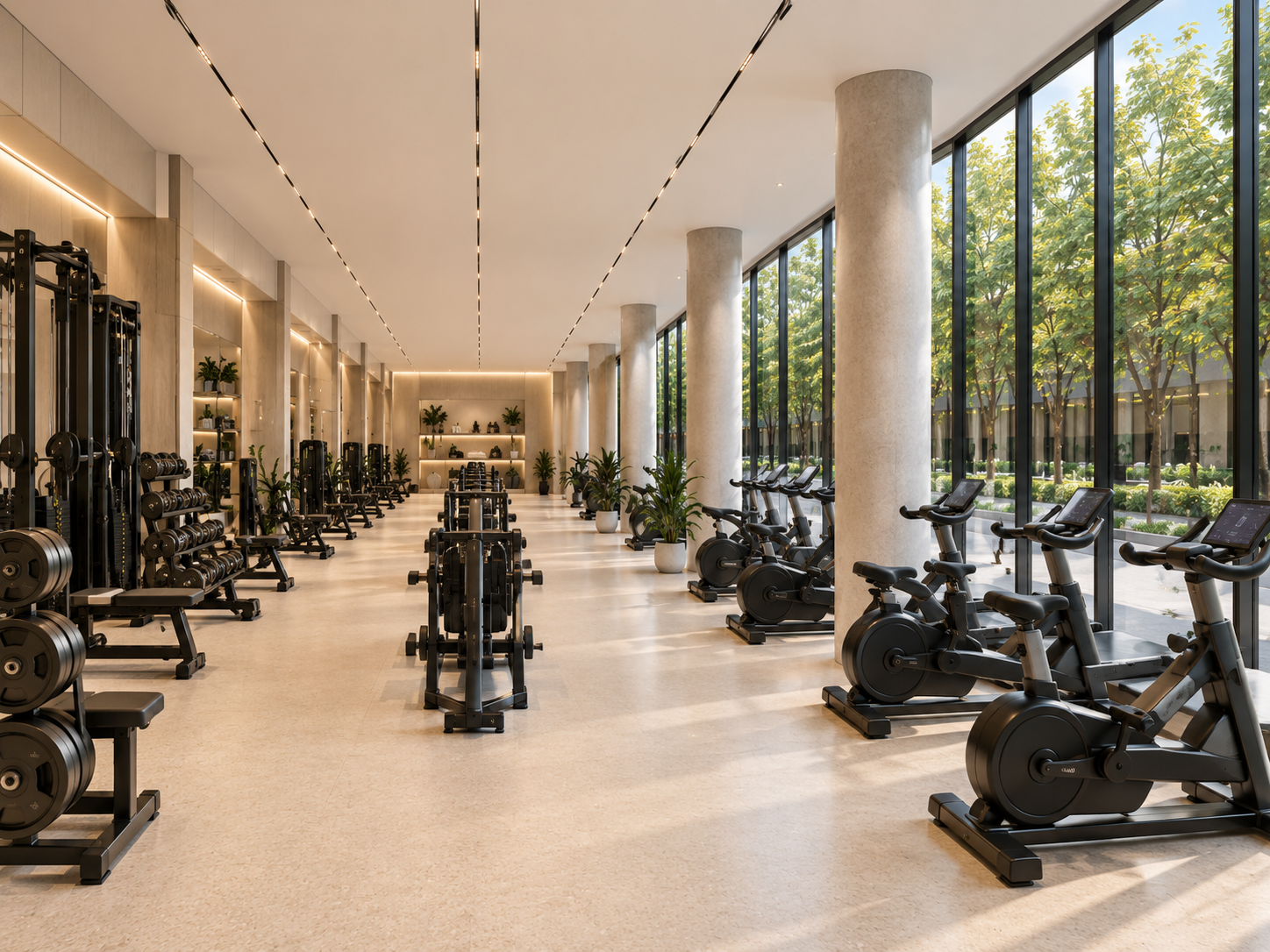 Marvel gym and yoga room